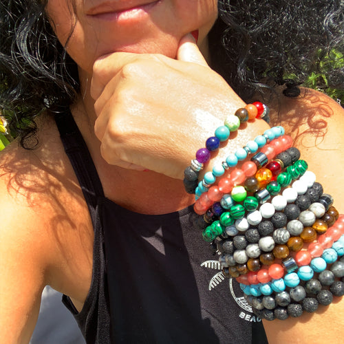 Lava Rock Beaded Bracelet - 8MM