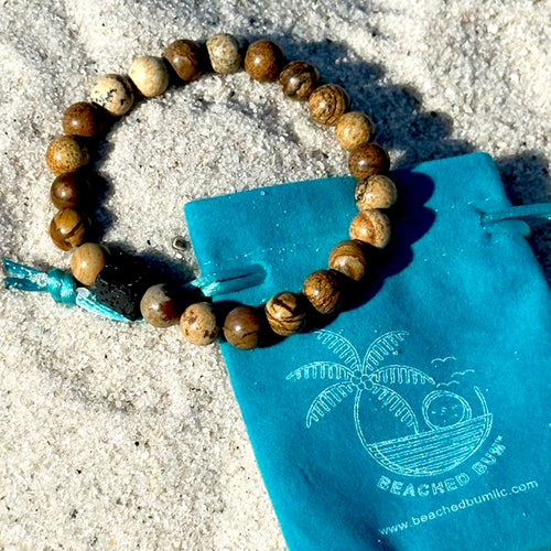 Tigers's Eye Natural Gemstone Beaded Bracelet - 8MM