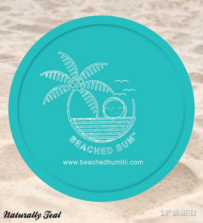 Silicone Coasters - Natural Teal