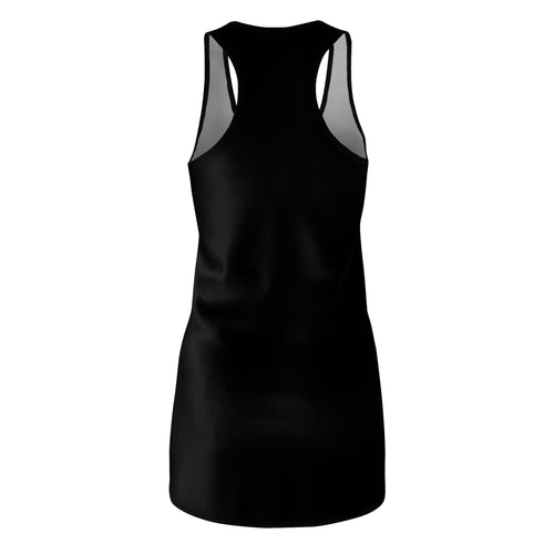GIRLS JUST WANNA HAVE FUN - Women's Cut & Sew Racerback Dress (AOP) - BLACK