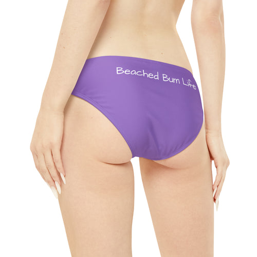 Strappy Bikini Set (AOP) - PURPLE