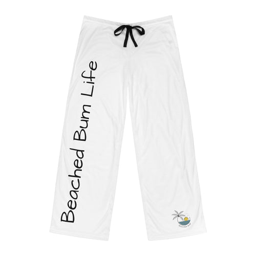 BEACHED BUM LIFE - Men's Pajama Pants (AOP) - WHITE