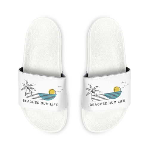 Women's - BEACHED BUM LIFE - PU Slide Sandals - B