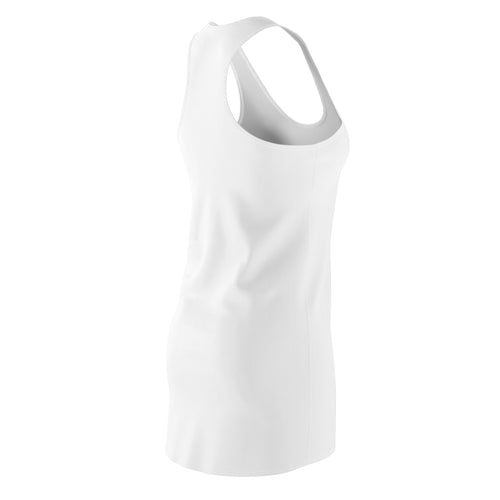 GIRLS JUST WANNA HAVE FUN - Women's Cut & Sew Racerback Dress (AOP) - WHITE