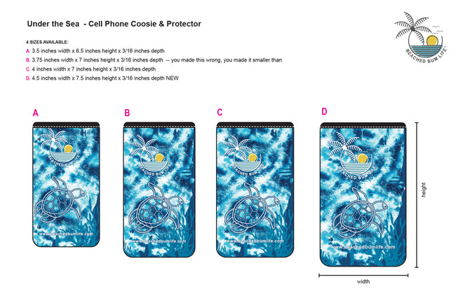 Cell Phone Coosie - Under the Sea
