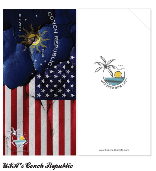 USA's Conch Republic Towel - NEW Just In!