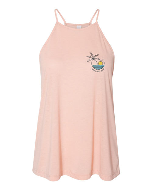 SOLD OUT!!!  Bella + Canvas Peach Women's Flowy High-Neck Tank