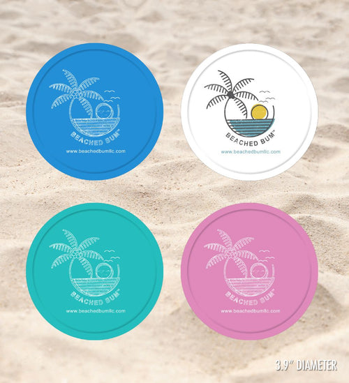 Silicone Coasters - Natural Teal